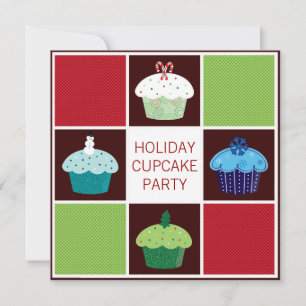 Invitaciones a la Fiesta Anual de Cupcakes de Vaca