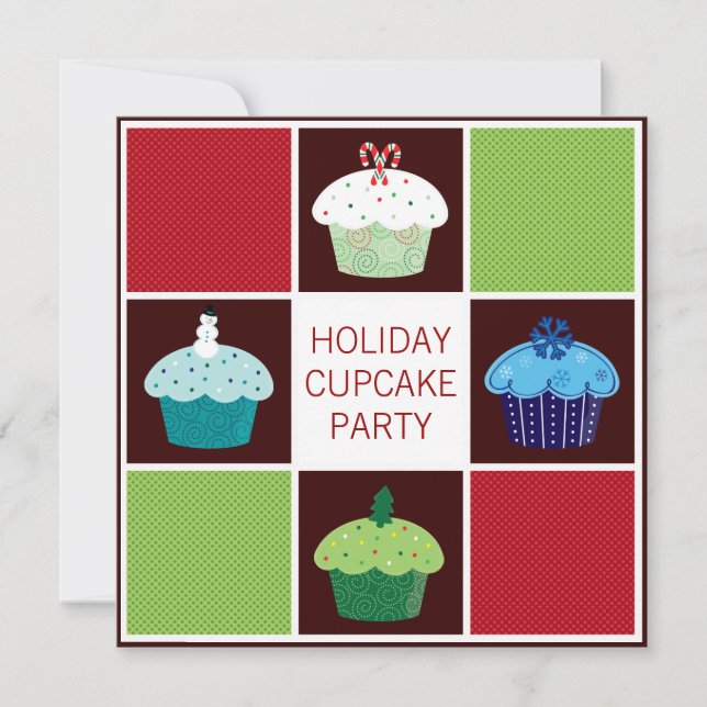 Invitaciones a la Fiesta Anual de Cupcakes de Vaca (Anverso)