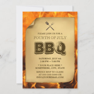 Invitaciones a la fiesta anual del 4 de julio de H