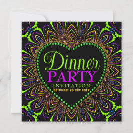Invitaciones a la Fiesta Bohemia de Cena