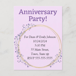 invitaciones a la fiesta de aniversario