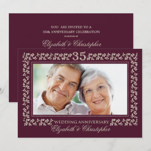 Invitaciones a la fiesta de aniversario de bodas n