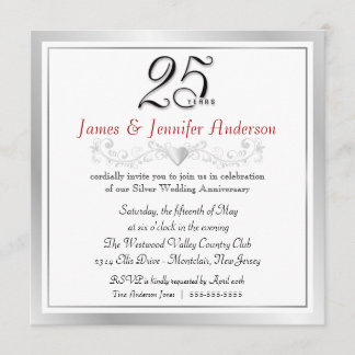 Invitaciones a la fiesta de aniversario de bodas n