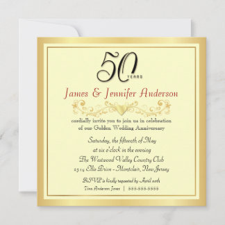 Invitaciones a la fiesta de aniversario de bodas n
