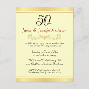 Invitaciones a la fiesta de aniversario de bodas n