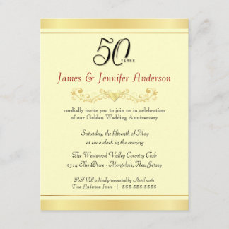 Invitaciones a la fiesta de aniversario de bodas n