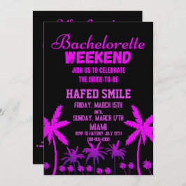Invitaciones a la fiesta de Bachelorette en Miami