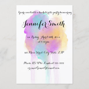 Invitaciones a la fiesta de Bachelorette Watercolo