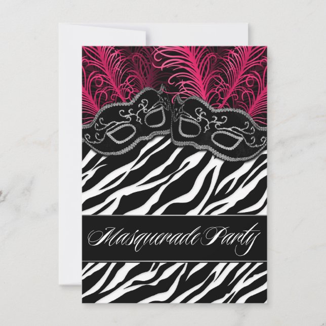 Invitaciones a la fiesta de baile del baile de más (Anverso)