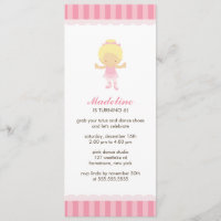 Invitaciones a la fiesta de ballet