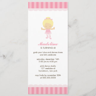 Invitaciones a la fiesta de ballet