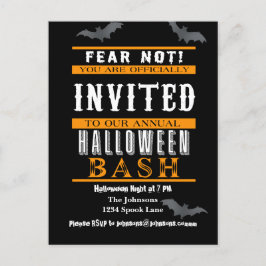 Invitaciones a la fiesta de Bash de Halloween