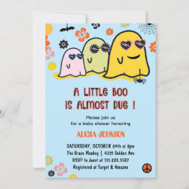 Invitaciones a la fiesta de bebé de Halloween Litt