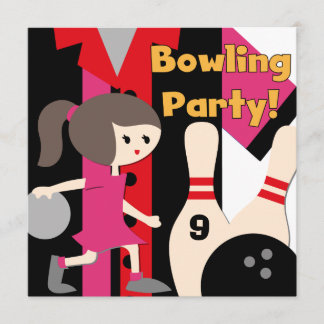 Invitaciones a la fiesta de boliche del Chica Brun