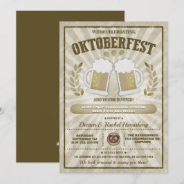 Invitaciones a la fiesta de celebración de Oktober