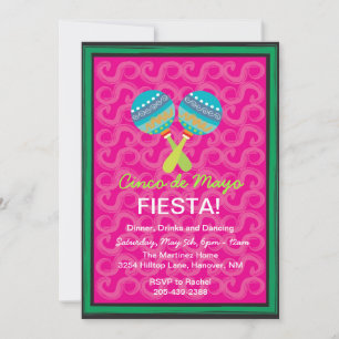Invitaciones a la Fiesta de Cinco de Mayo