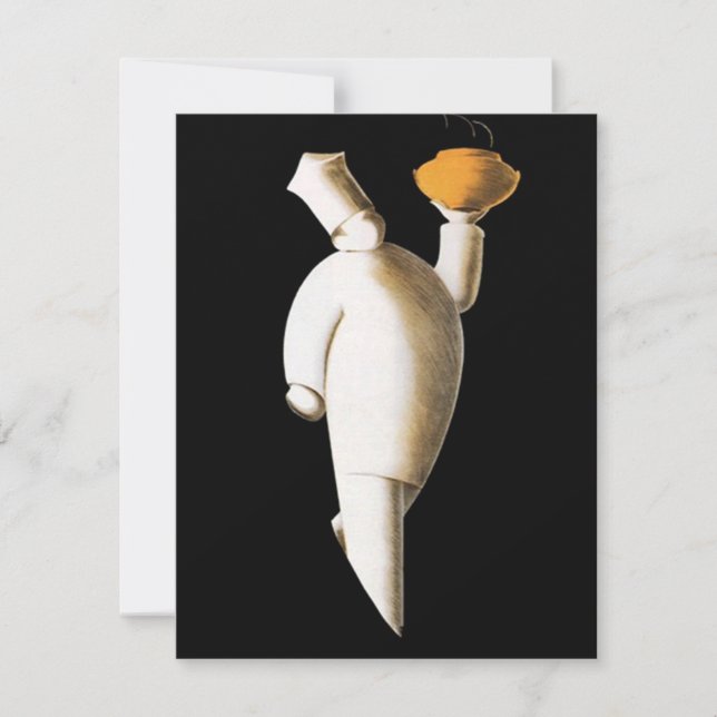 Invitaciones a la Fiesta de Cocina Chef de Retirem (Anverso)