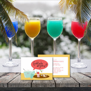 Invitaciones a la fiesta de cócteles retro