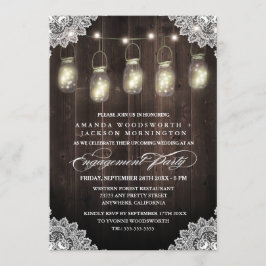 Invitaciones a la fiesta de compromiso de Barn Woo