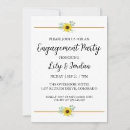 Invitaciones a la fiesta de compromiso de caída de