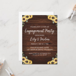 Invitaciones a la fiesta de compromiso de caída de