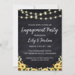 Invitaciones a la fiesta de compromiso de caída de