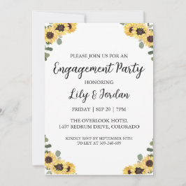 Invitaciones a la fiesta de compromiso de caída de