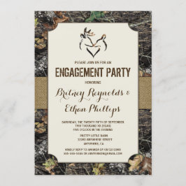 Invitaciones a la fiesta de compromiso de Camo de 