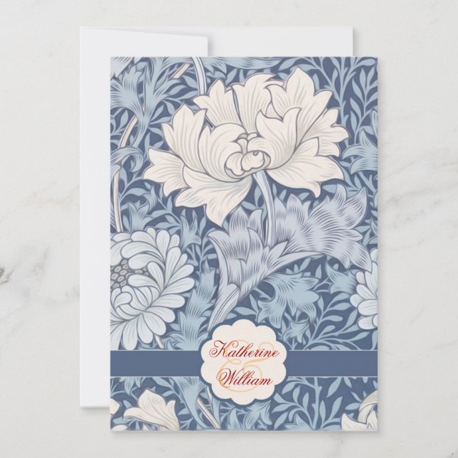 invitaciones a la fiesta de compromiso de flores v (Anverso)