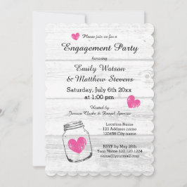 Invitaciones a la fiesta de compromiso de jarras d