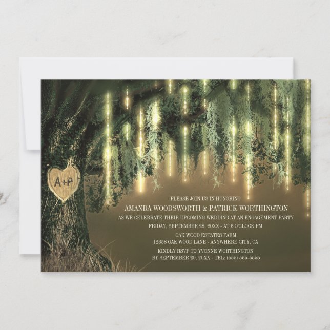 Invitaciones a la fiesta de compromiso de los mosc (Anverso)