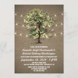 Invitaciones a la fiesta de compromiso de roble vi