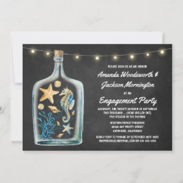 Invitaciones a la fiesta de compromiso de tablero 