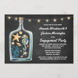 Invitaciones a la fiesta de compromiso de tablero 