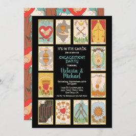 Invitaciones a la fiesta de compromiso de tarjetas