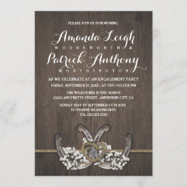 Invitaciones a la fiesta de compromiso floral herr