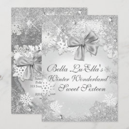 Invitaciones a la fiesta de copos de nieve Winter