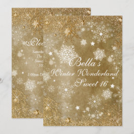 Invitaciones a la fiesta de copos de nieve Winter