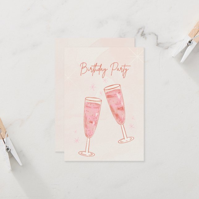 Invitaciones a la fiesta de cumpleaños (Anverso/Reverso In Situ)