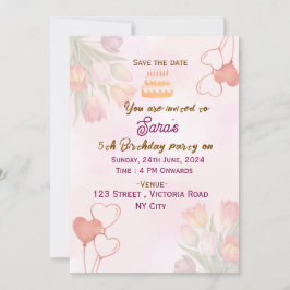 Invitaciones a la fiesta de cumpleaños