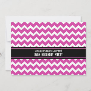 Invitaciones a la fiesta de cumpleaños 16 del Chev