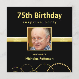 Invitaciones a la fiesta de cumpleaños 75 - Foto d