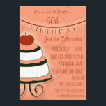 Invitaciones a la fiesta de cumpleaños 90 - 99<br><div class="desc">Disfruta de la elegancia personalizada sin el gasto con esta clásica invitación de cumpleaños. Es la señal perfecta para sus invitados de que todo el mundo tendrá un momento maravilloso. Qué hermosa manera de honrar al tipo de cumpleaños o a la chica. Sólo tienes que hacer clic en personalizar y...</div>