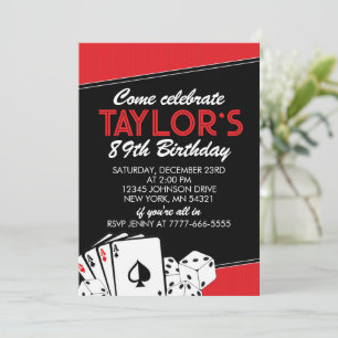 Invitaciones a la fiesta de cumpleaños de adultos