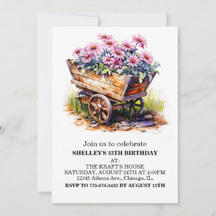 Invitaciones a la fiesta de cumpleaños de Aster Fl