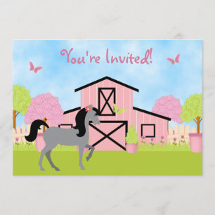 Invitaciones a la fiesta de cumpleaños de Barn de