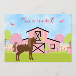 Invitaciones a la fiesta de cumpleaños de Barn de