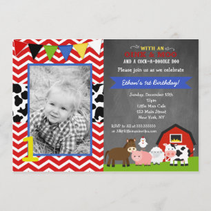 Invitaciones a la fiesta de cumpleaños de Barnyard