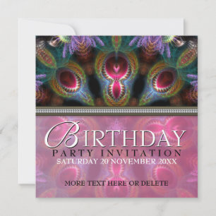 Invitaciones a la fiesta de cumpleaños de belleza 