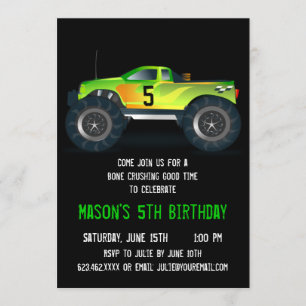 Invitaciones a la fiesta de cumpleaños de Big Gree